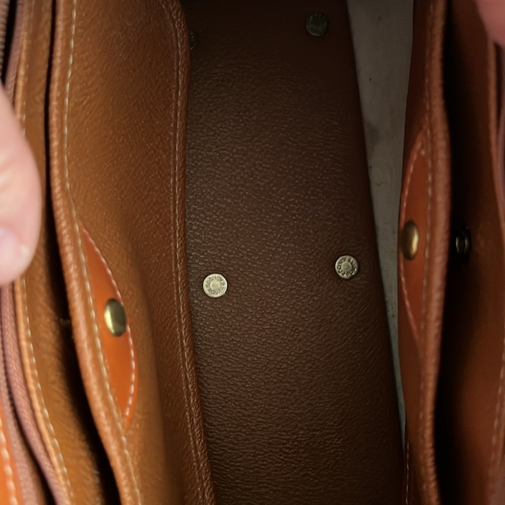 Dooney & Bourke Cream and Brown Satchel - Picture 6 of 6
